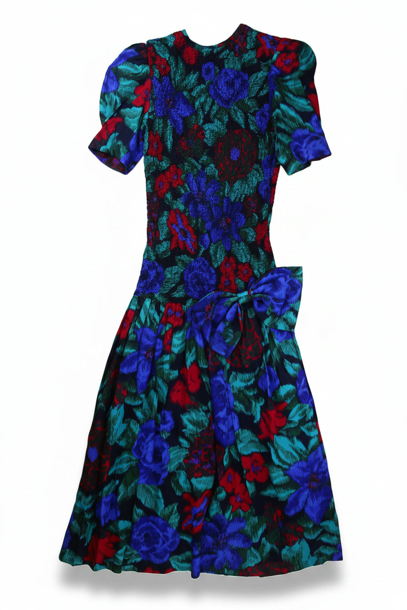 Talbots Mini Dress Fit-And-Flare Blue Size 6