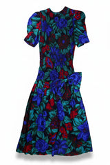 Talbots Mini Dress Fit-And-Flare Blue Size 6