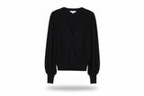 LK Bennett Black Relaxed Button-front Cardigan