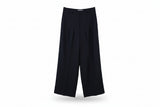 LK Bennett Black Pleated Wide-Leg Trousers Size 10