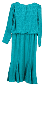Silk Studio Maxi Dress Blouson Green Size 8 Petite