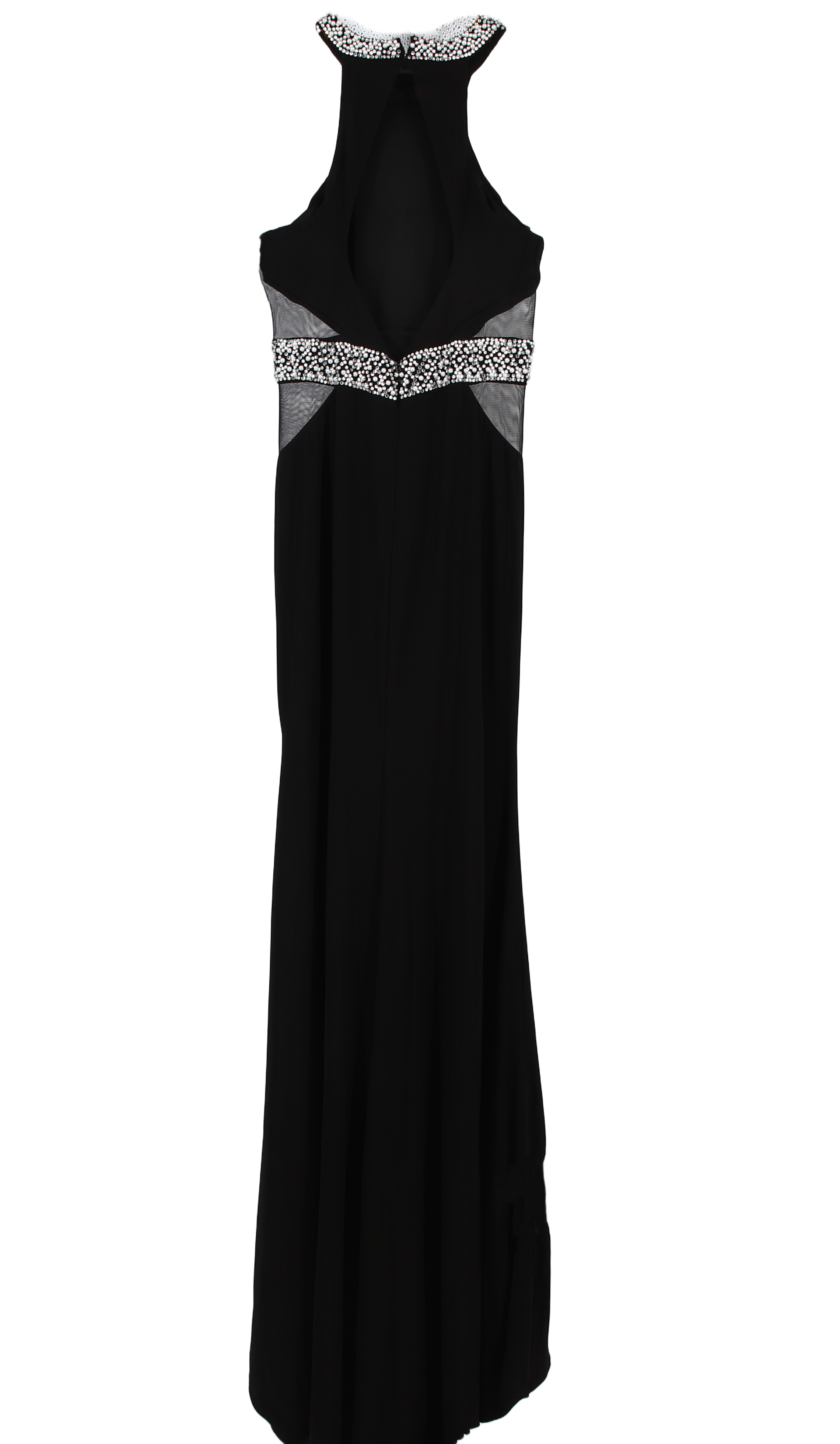 Mascara Maxi Dress Sheath Black Size 10