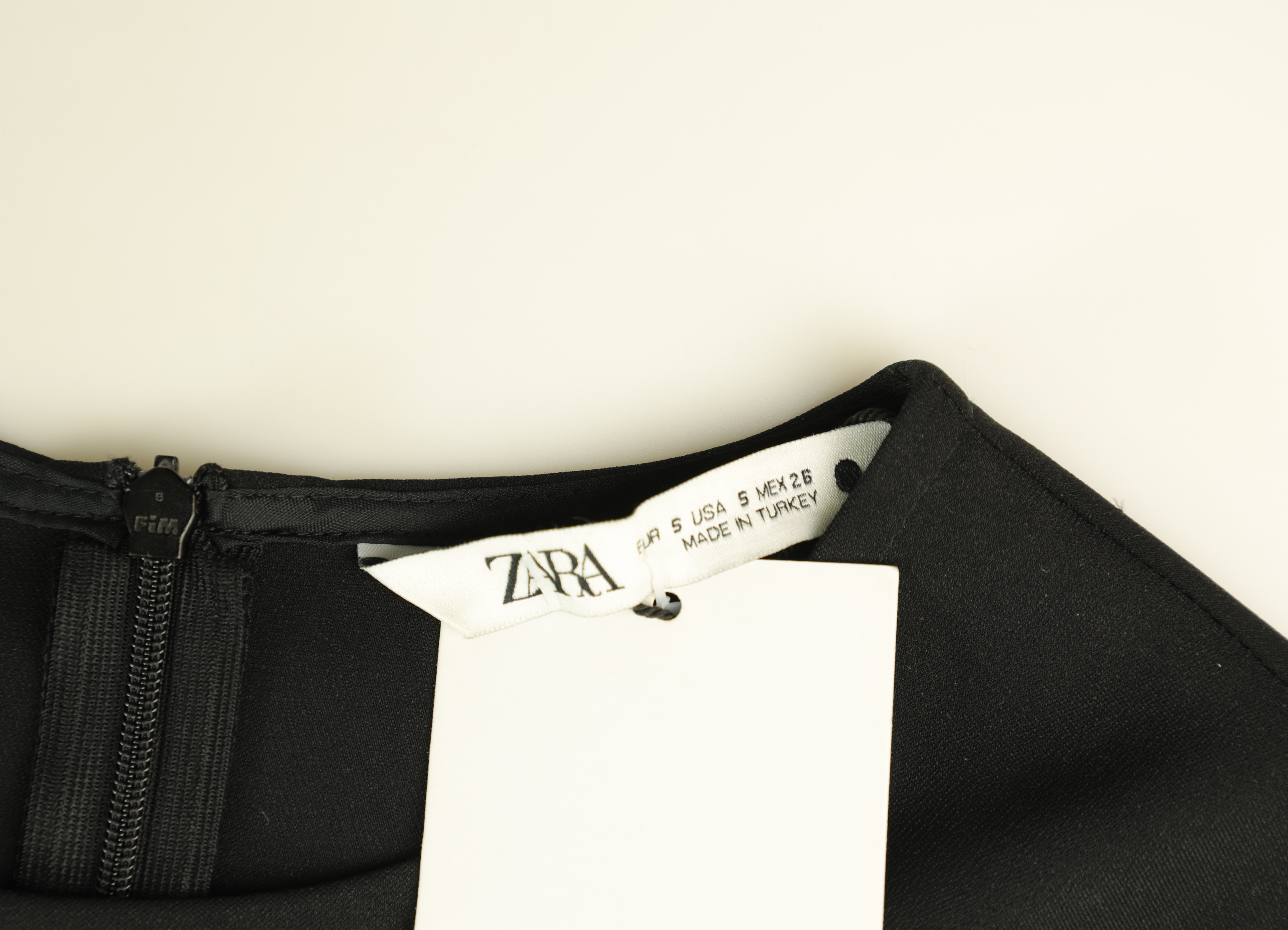 ZARA Midi Dress Cutout Sheath Black Size S