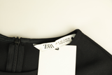 ZARA Midi Dress Cutout Sheath Black Size S