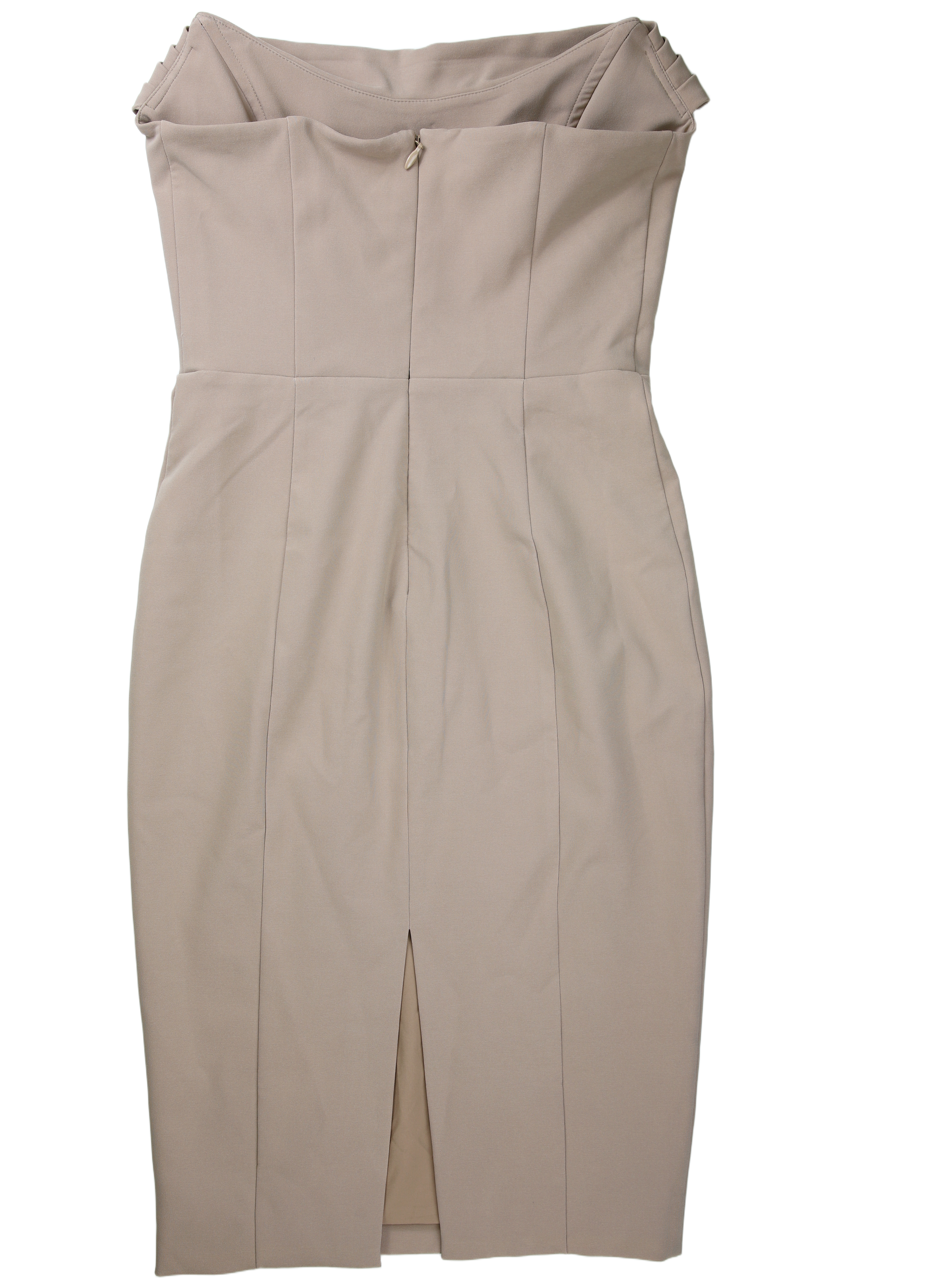 Lavish Alice Midi Dress Sheath Beige Size 10