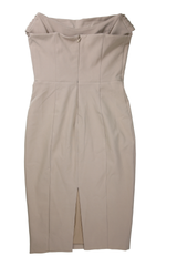 Lavish Alice Midi Dress Sheath Beige Size 10