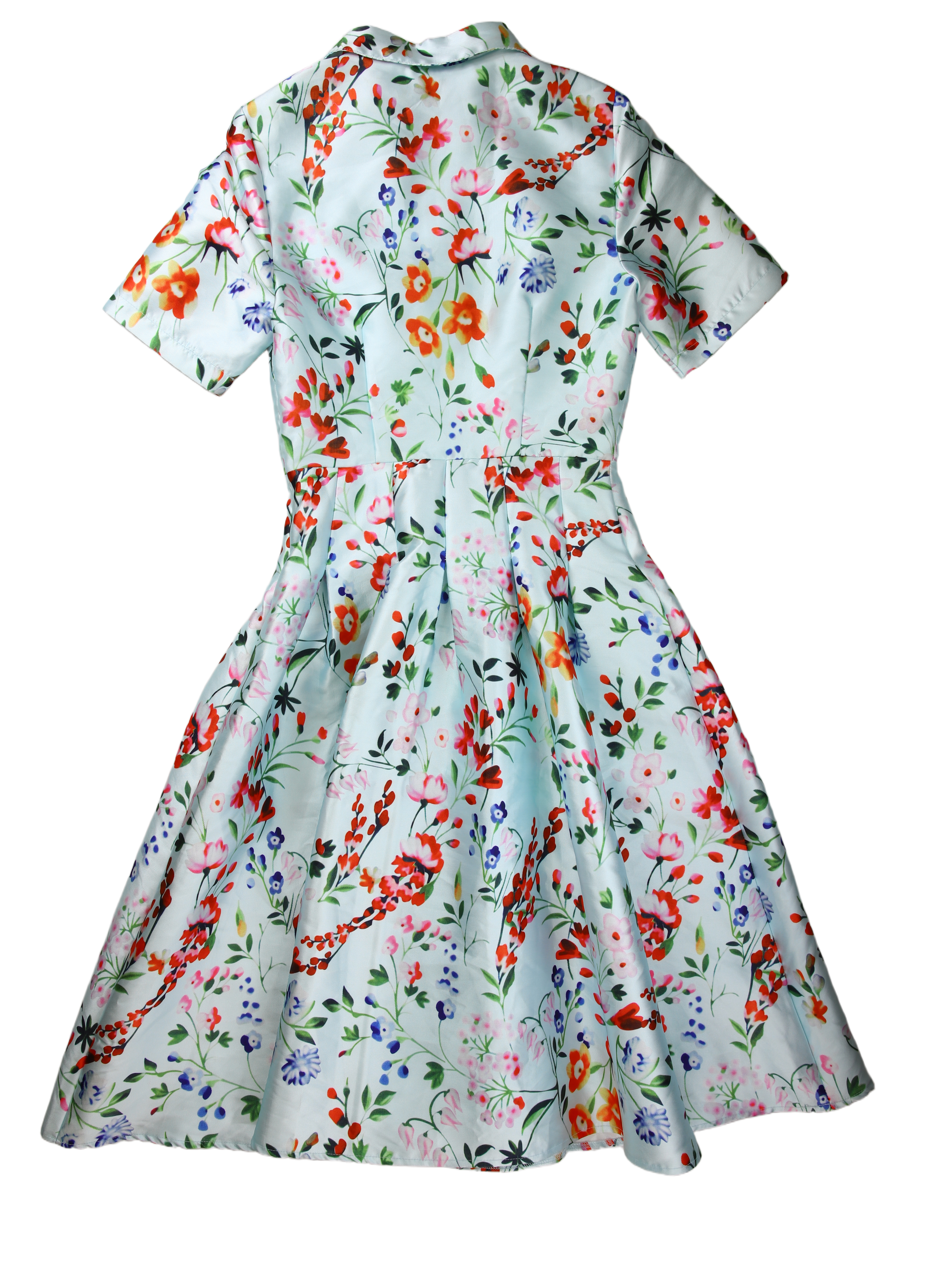 Chi Chi London Mini Dress Fit-and-Flare Green Size 8