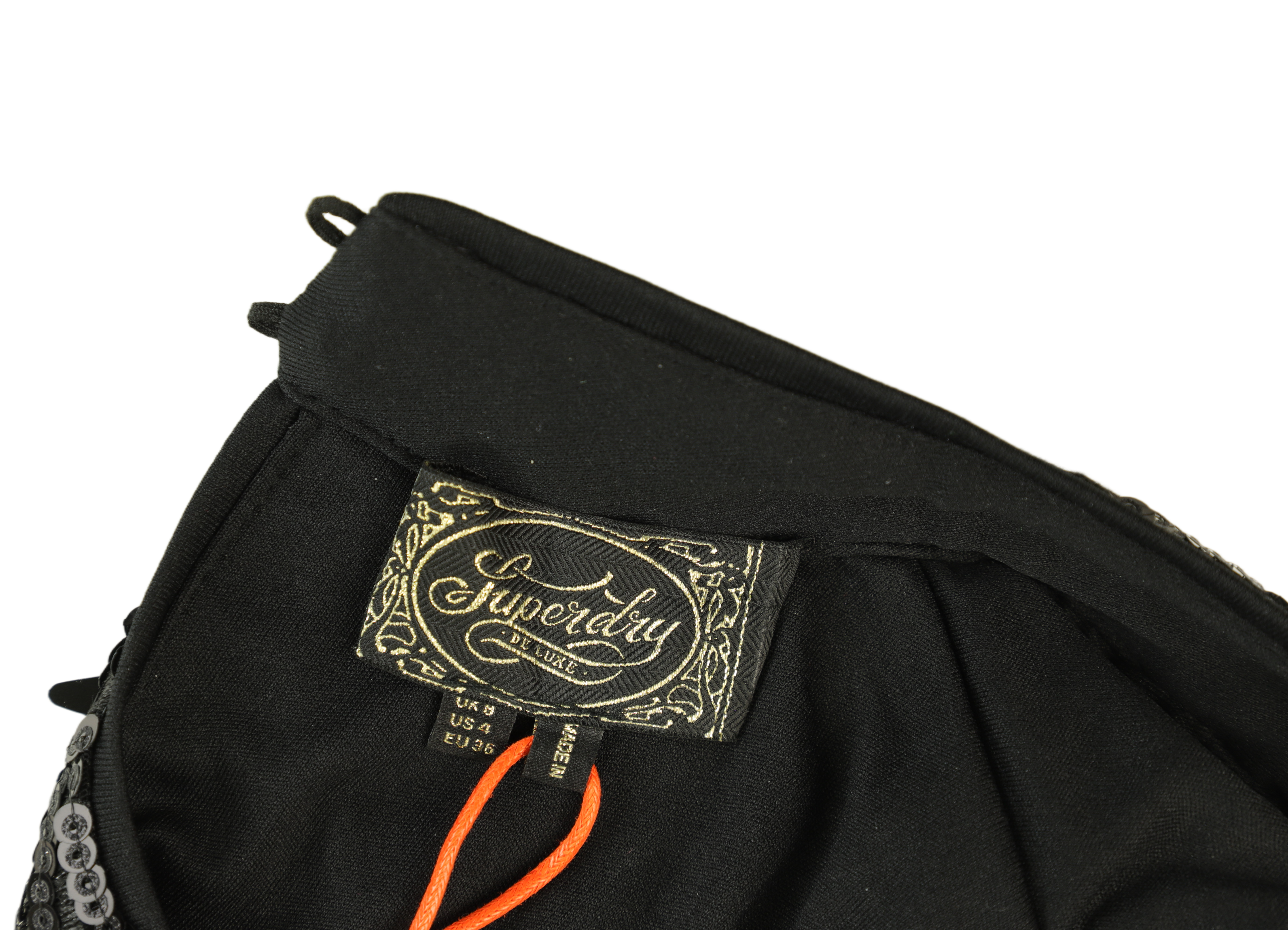 Superdry Dress Embellished Black Size 8