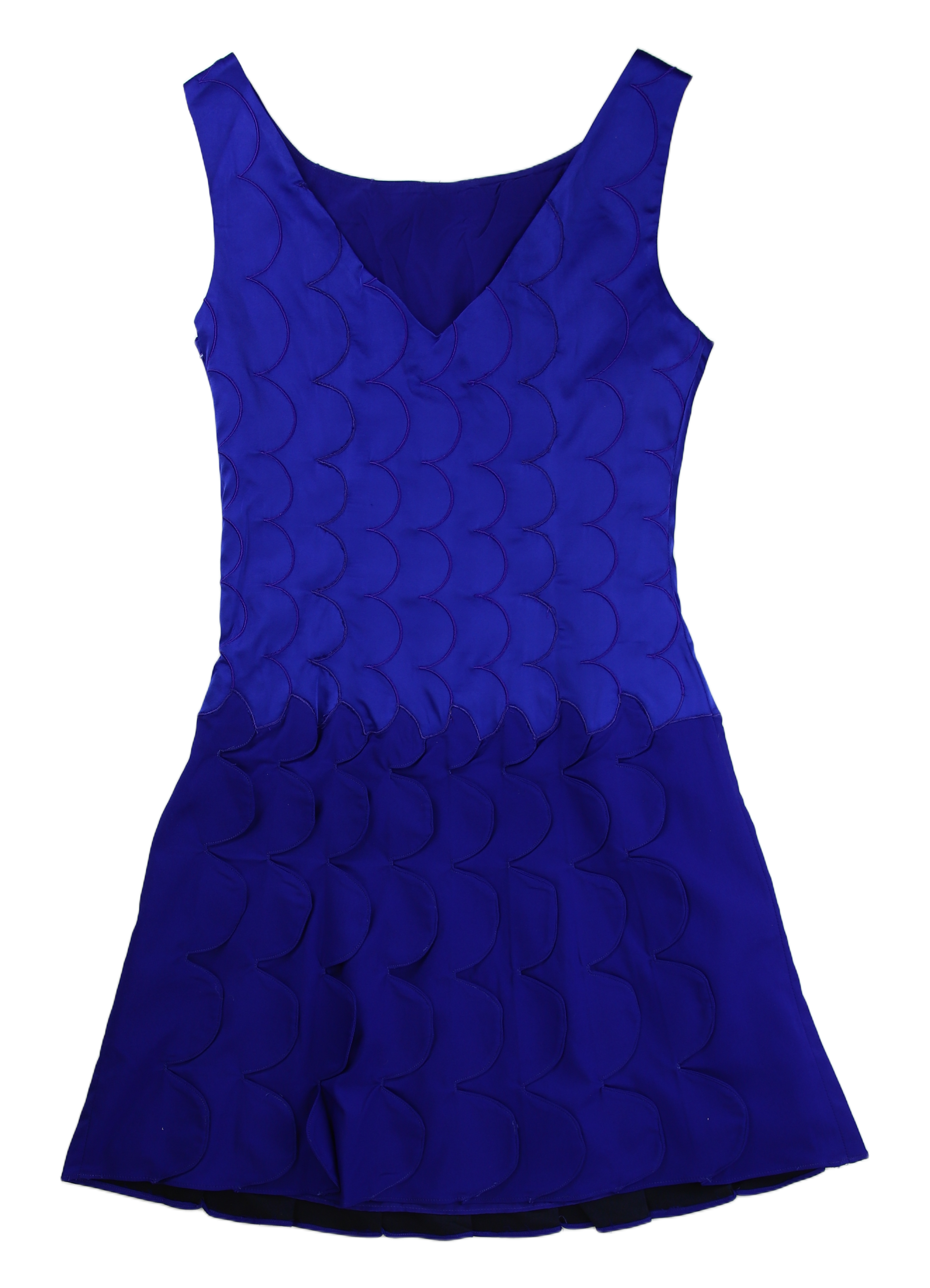 Karen Millen Mini Dress Fit-And-Flare Blue Size 10