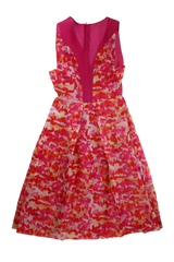 Whistles Mini Dress Skater Pink Size 8