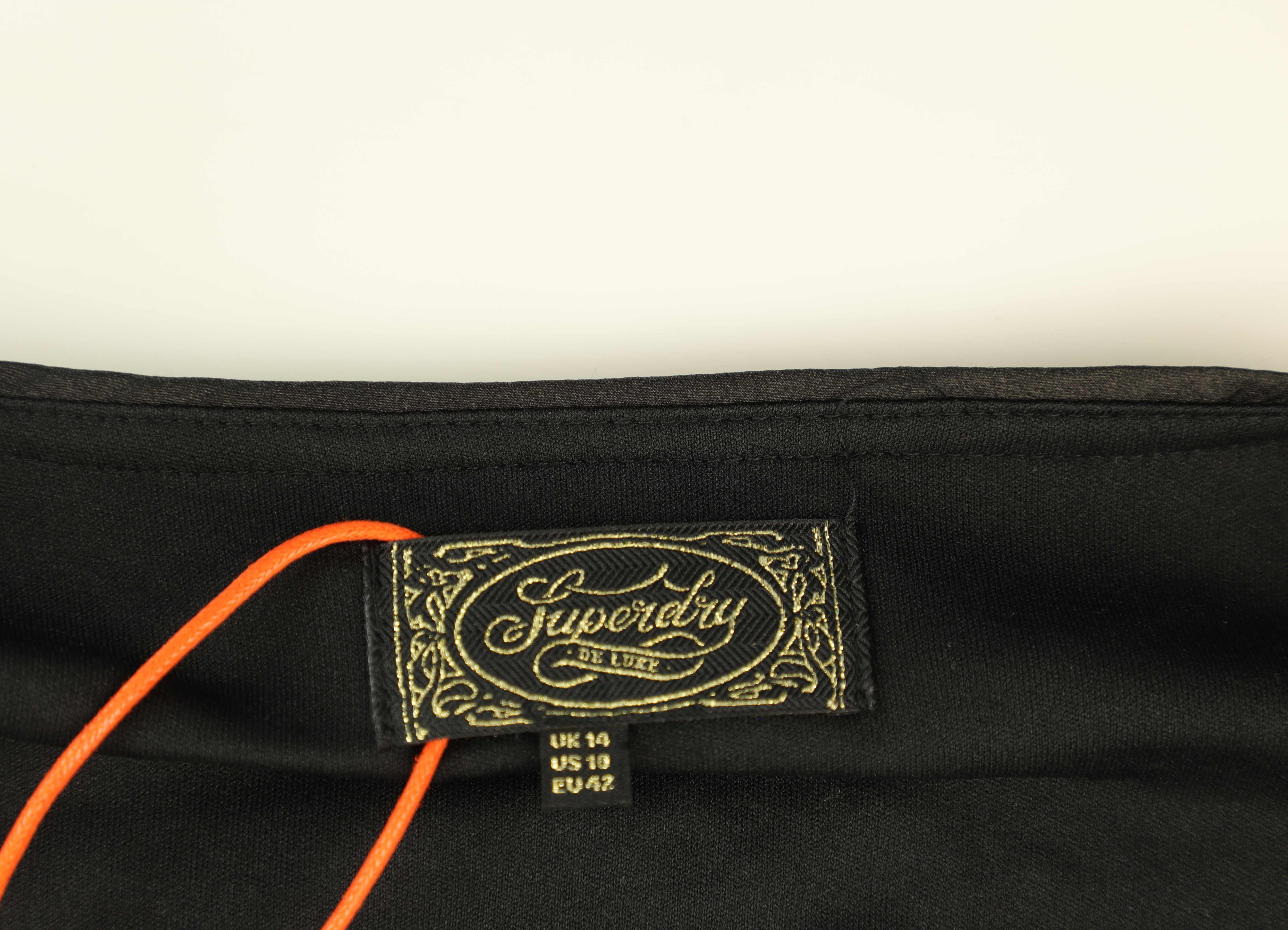 Superdry Dress Wrap Peplum Black Size 14