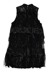Superdry Dress eaded Fringe Black Size 10