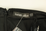 Lavish Alice Mini Dress Ruched Wrap Black Size 10