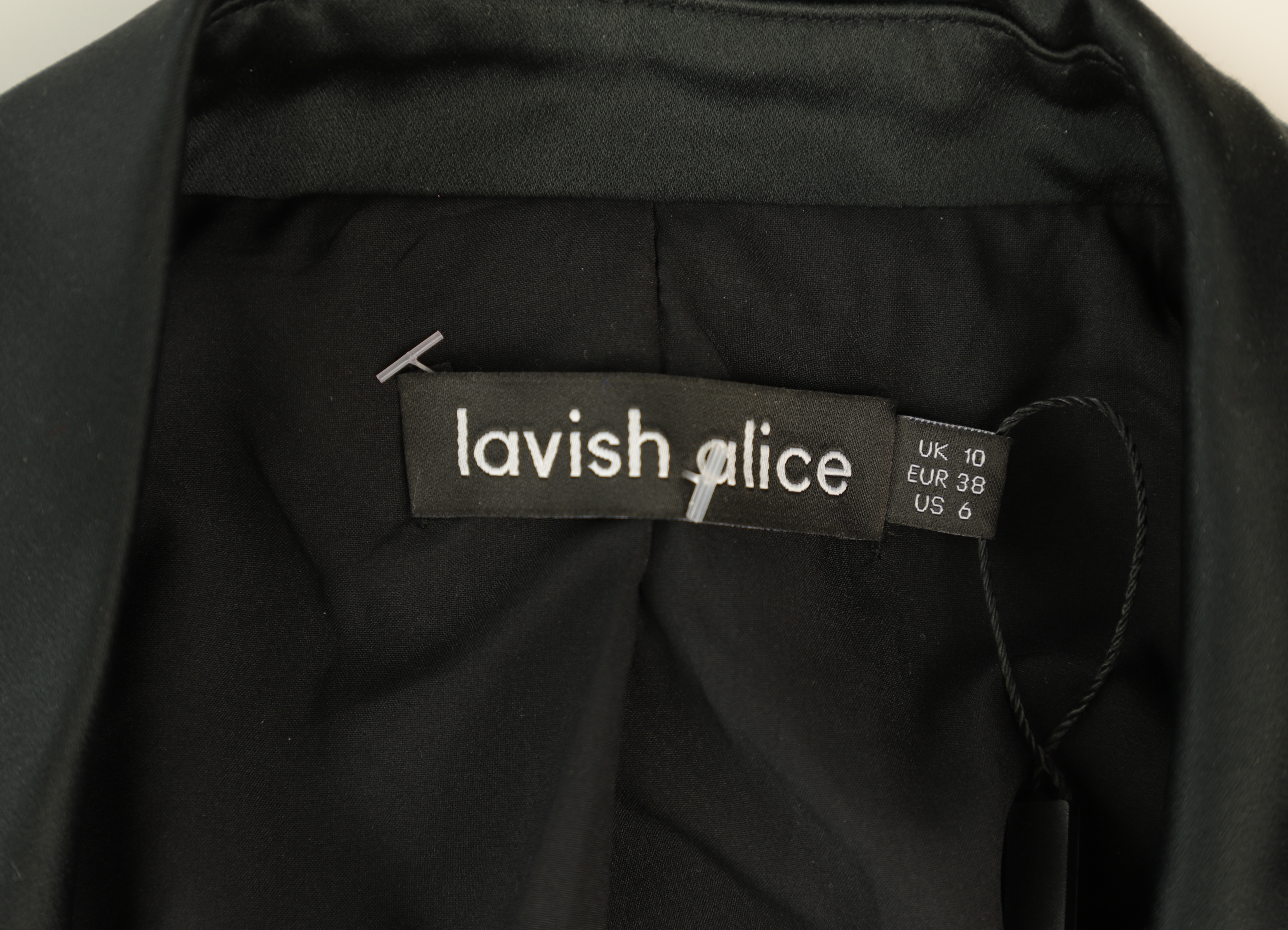 Lavish Alice Playsuit Tailored Black Size 10
