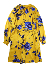 Hobbs Mini Dress Shift Yellow Size 14