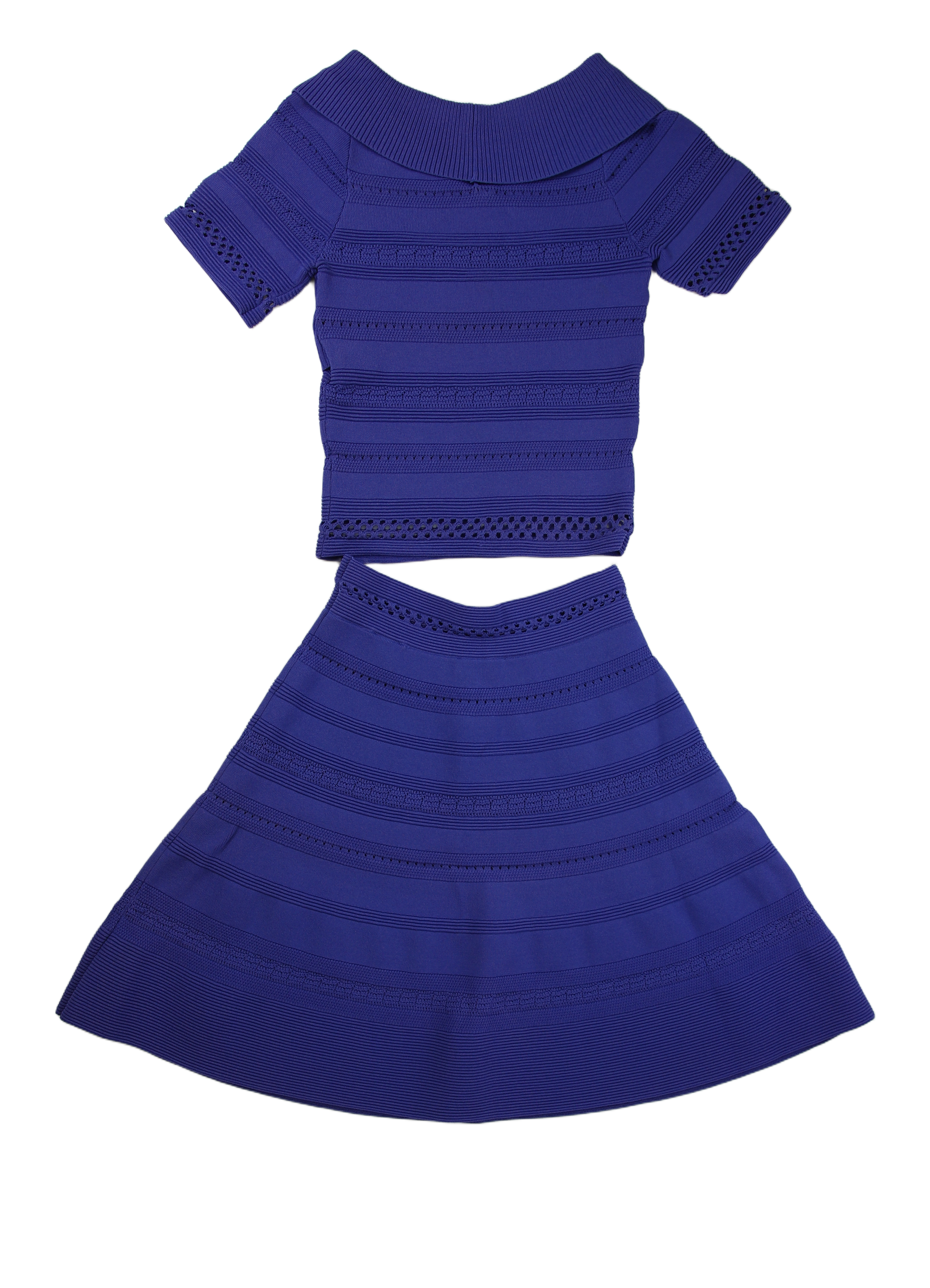 Sandro Outfit Sets Flared Blue Size S