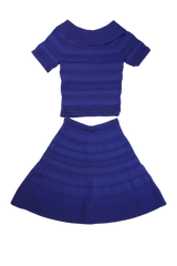 Sandro Outfit Sets Flared Blue Size S