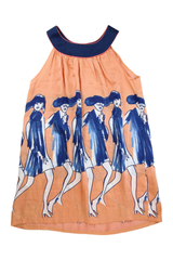 Mini Dress A-line Orange Size S