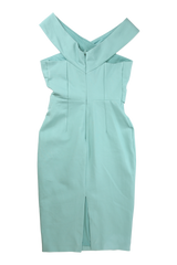 Lavish Alice Midi Dress Cross-Strap Sheath Green Size 10
