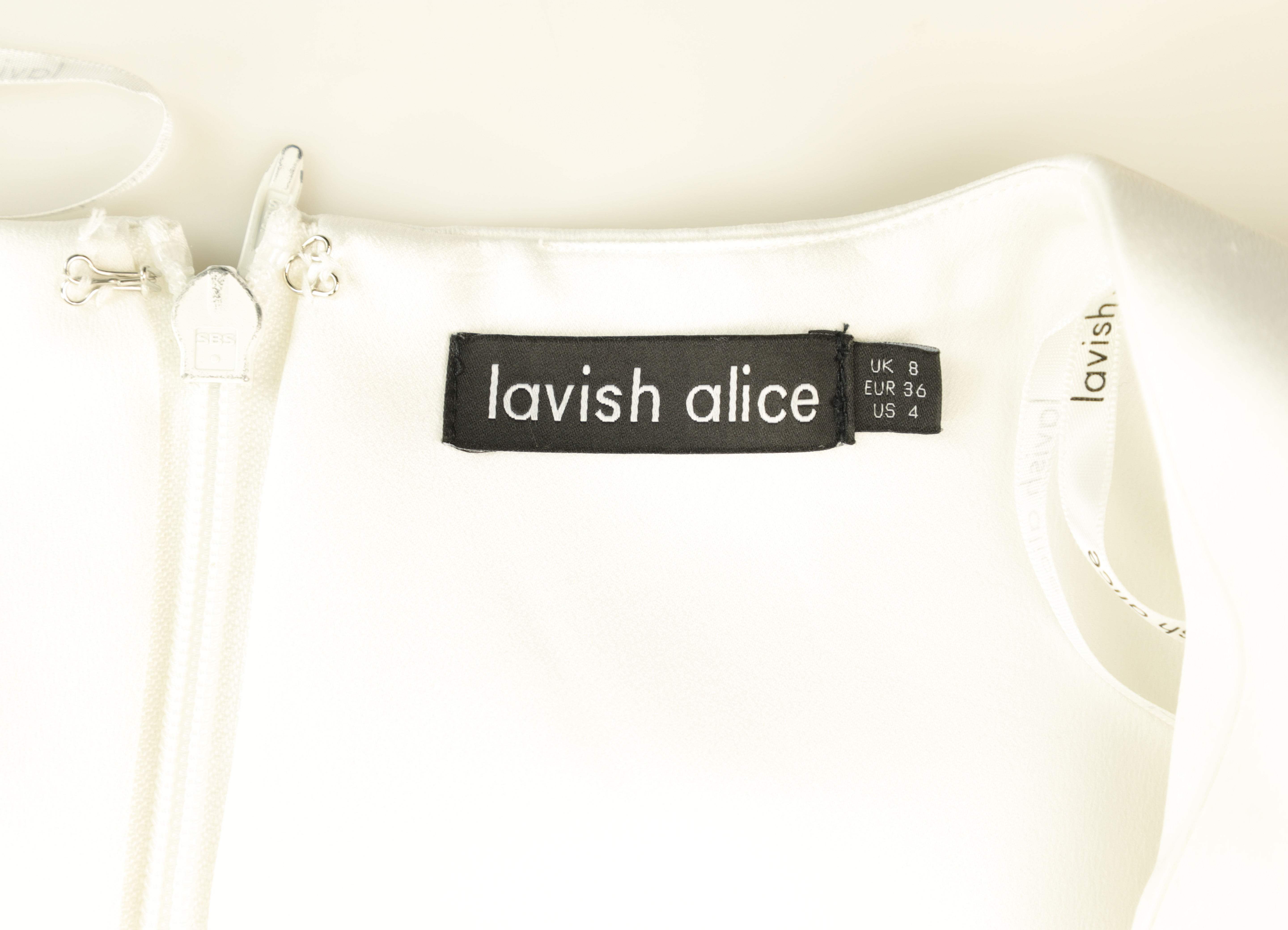 Lavish Alice Mini Dress Corset White Size 8