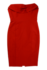Lavish Alice Mini Dress Strapless Sheath Red Size 14