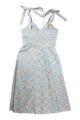 Lavish Alice Midi Dress Bustier Blue