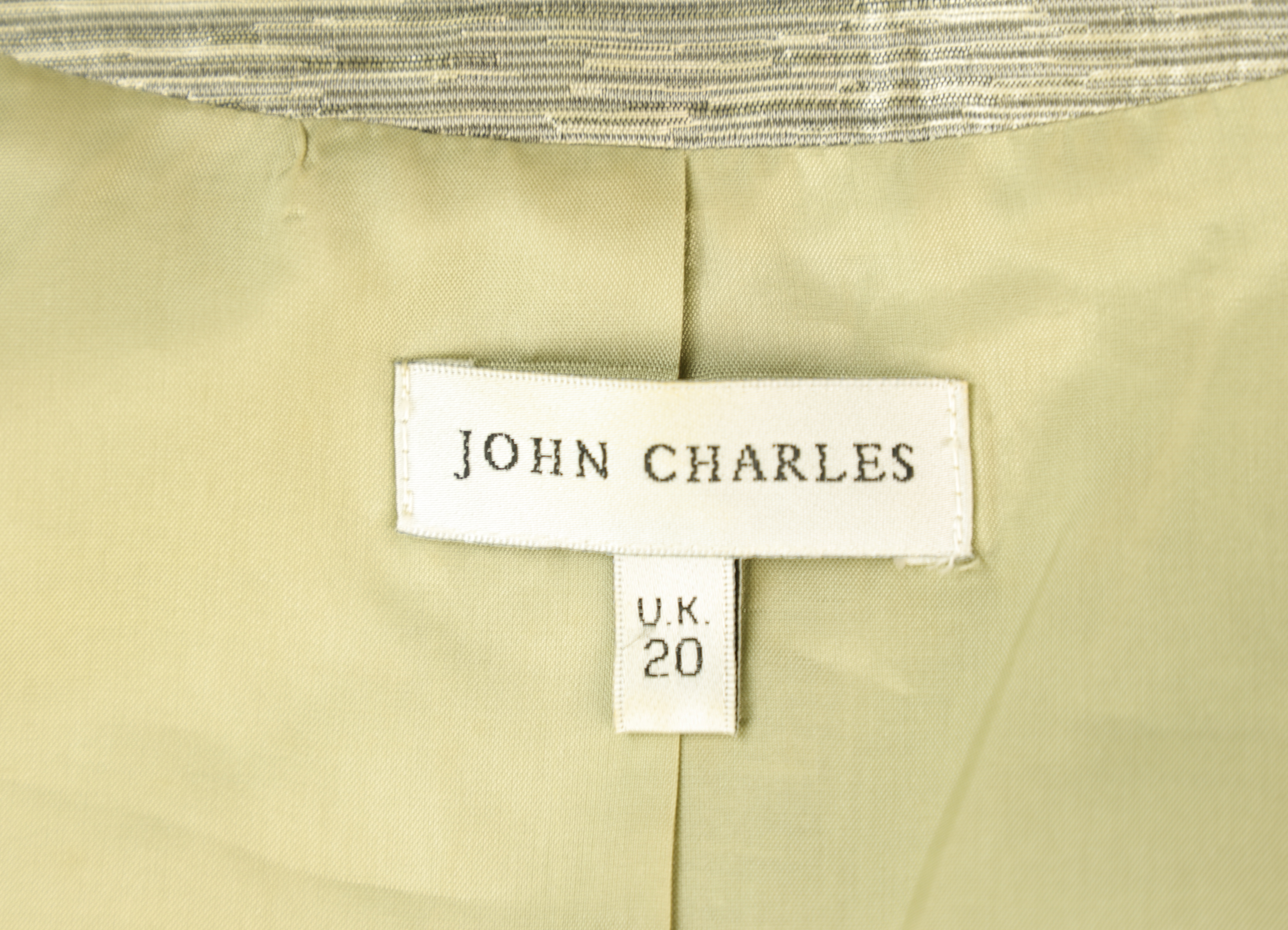 John Charles Midi Dress Sheath Grey Size 20