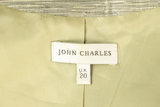 John Charles Midi Dress Sheath Grey Size 20