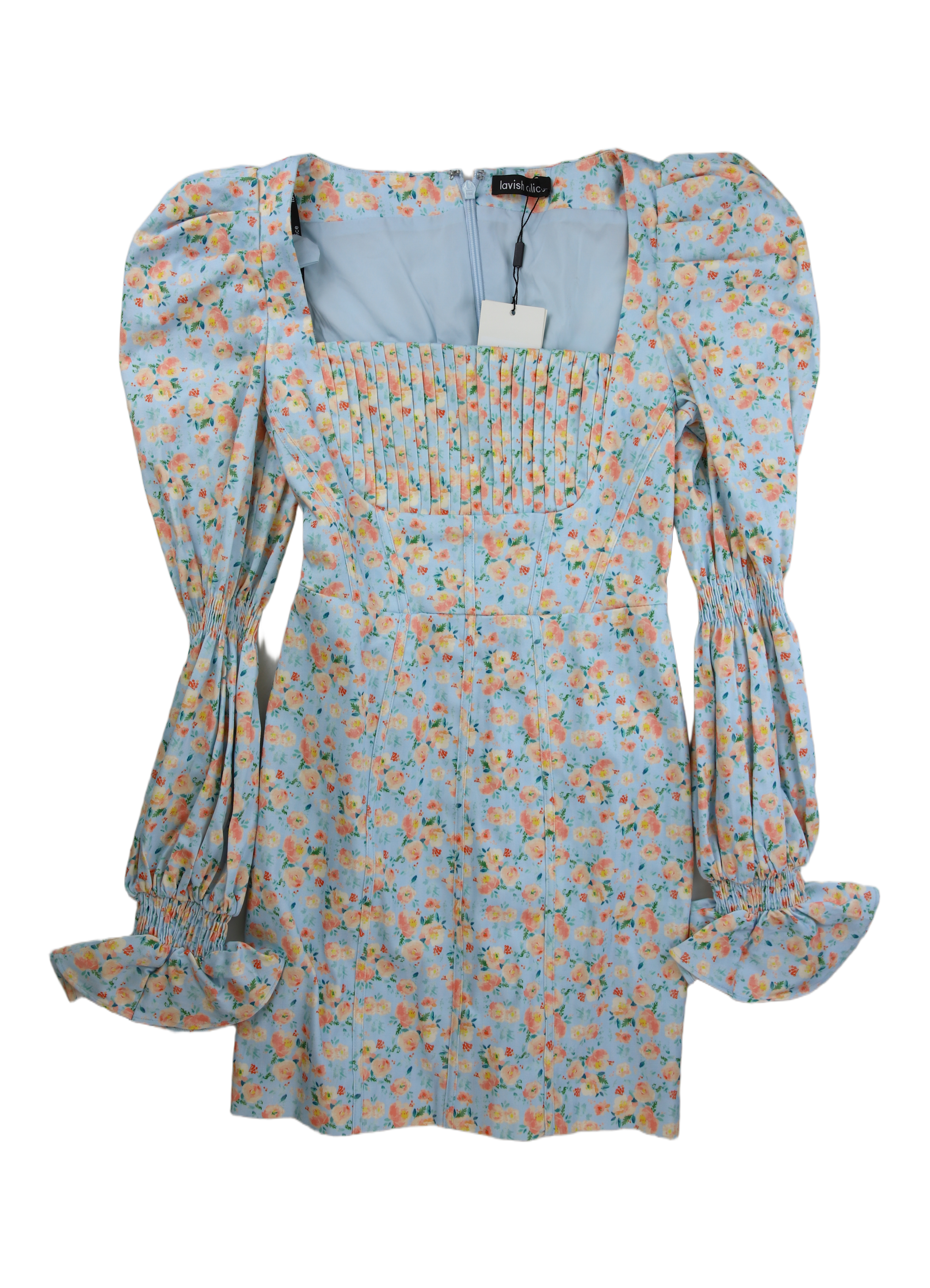 Lavish Alice Smock Dress Blue