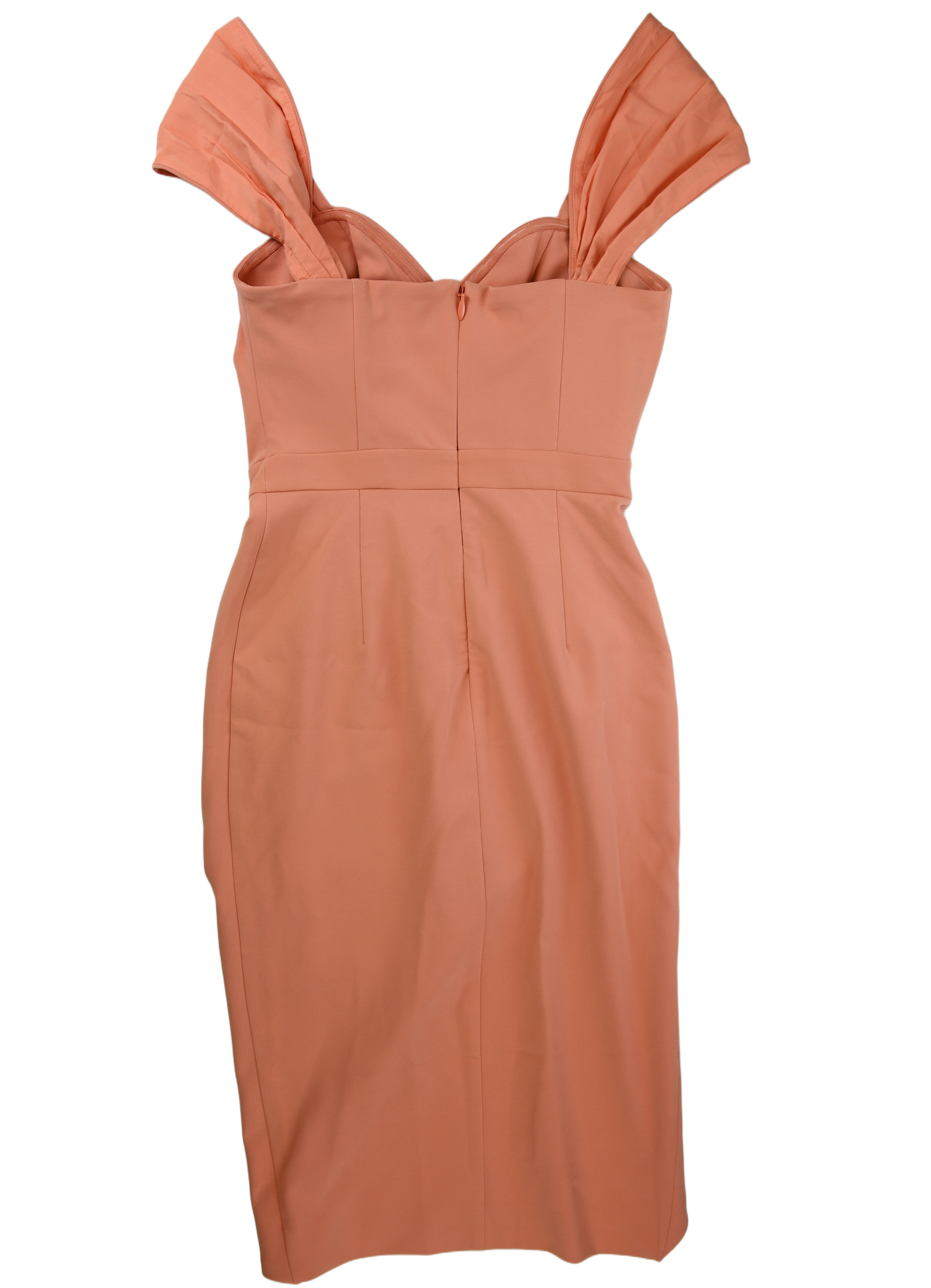Lavish Alice Midi Dress Sheath Orange