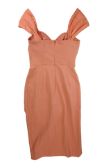 Lavish Alice Midi Dress Sheath Orange