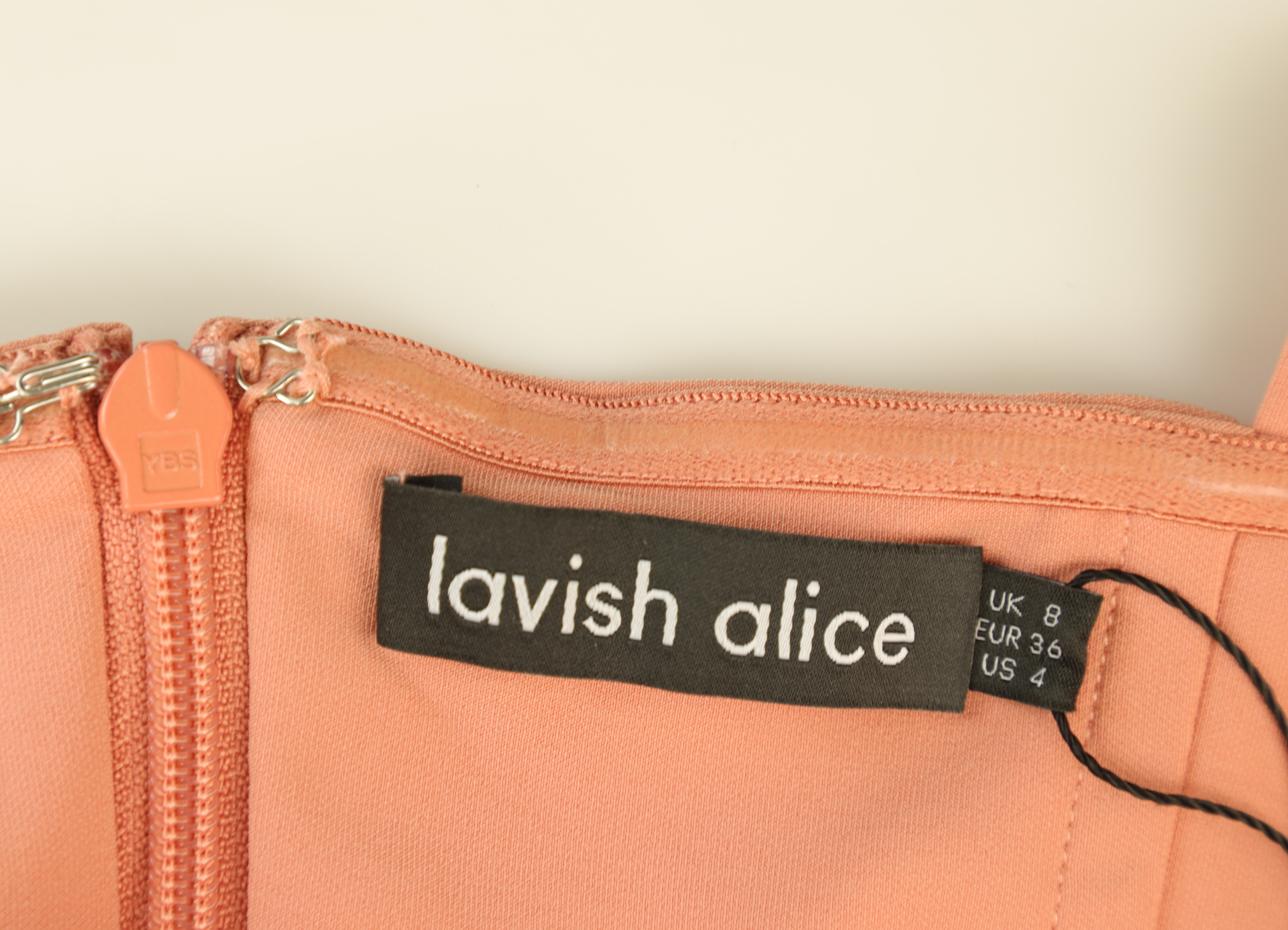 Lavish Alice Midi Dress Sheath Orange