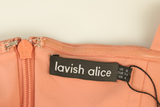 Lavish Alice Midi Dress Sheath Orange