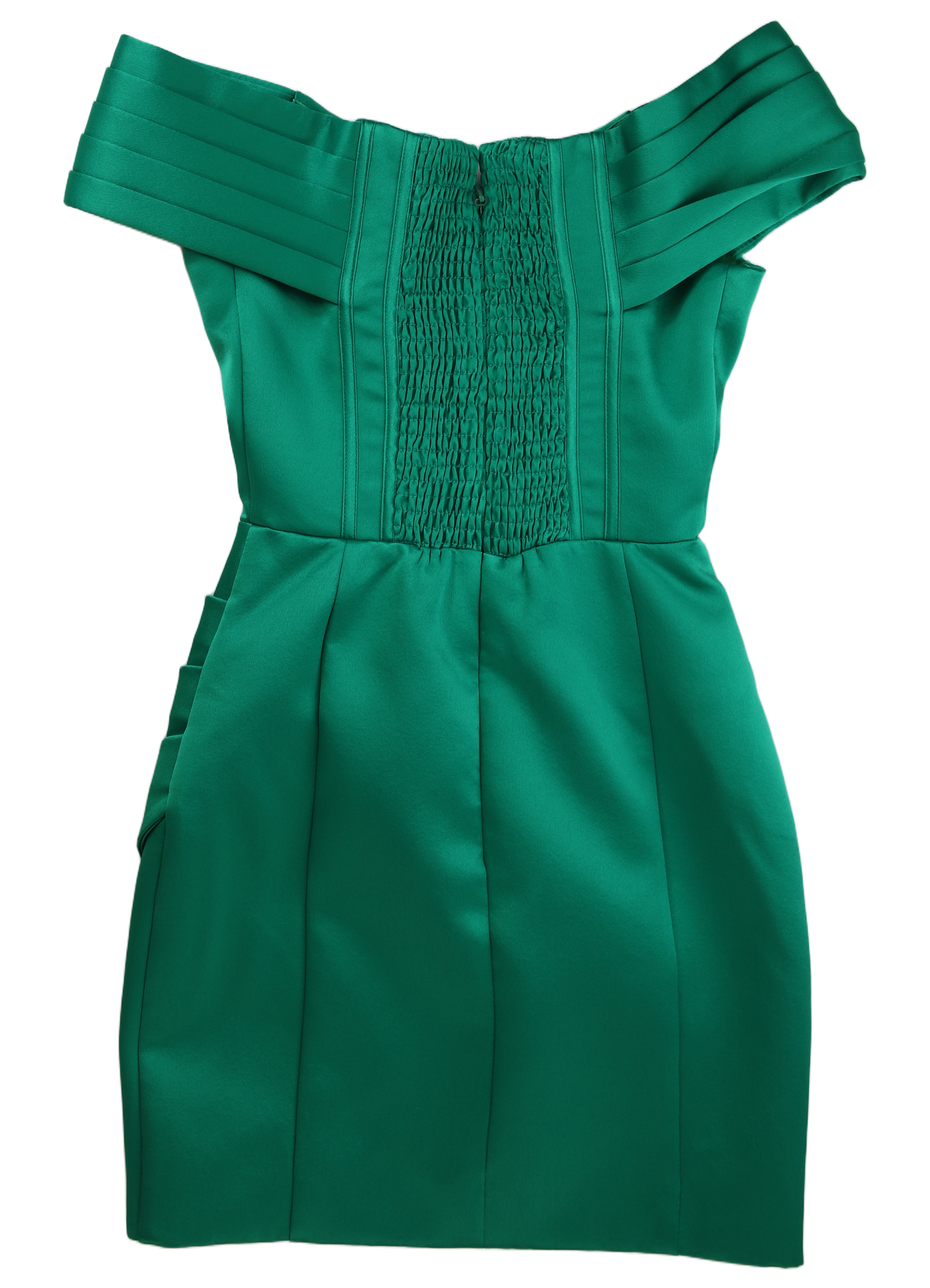 Lavish Alice Mini Dress Off-Shoulder Green