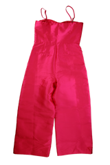 Warehouse Jumpsuit Bustier Pink Size 14