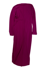 JQ Enrique Midi Dress Wrap Purple Size 16