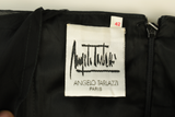 Angelo Tarlazzi Mini Dress Tiered Ruffle Black Size 14