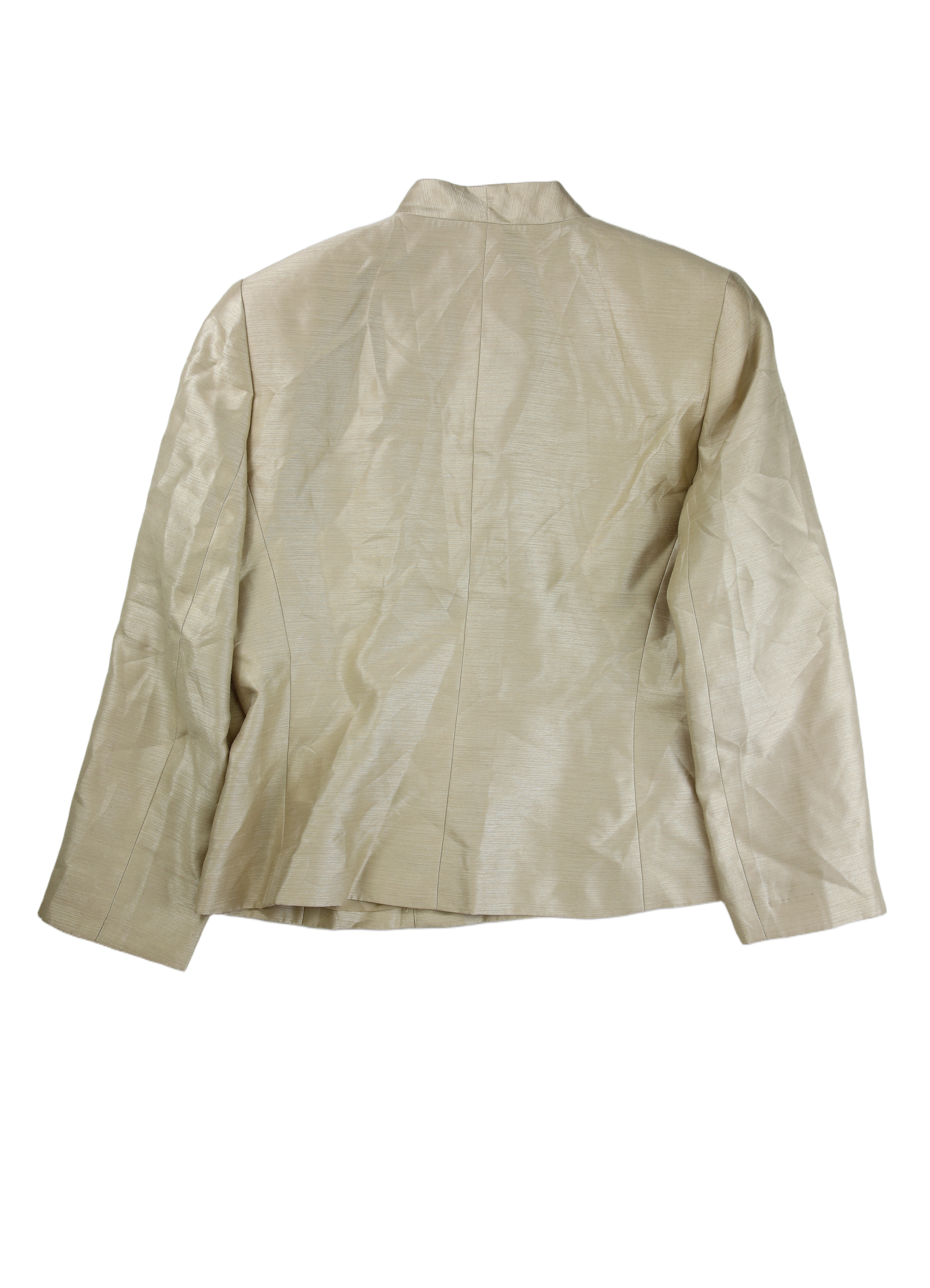 Le Suit Coat Tailored Beige Size 8 Petite