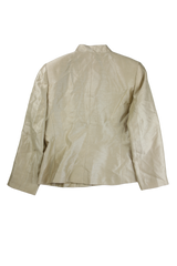 Le Suit Coat Tailored Beige Size 8 Petite