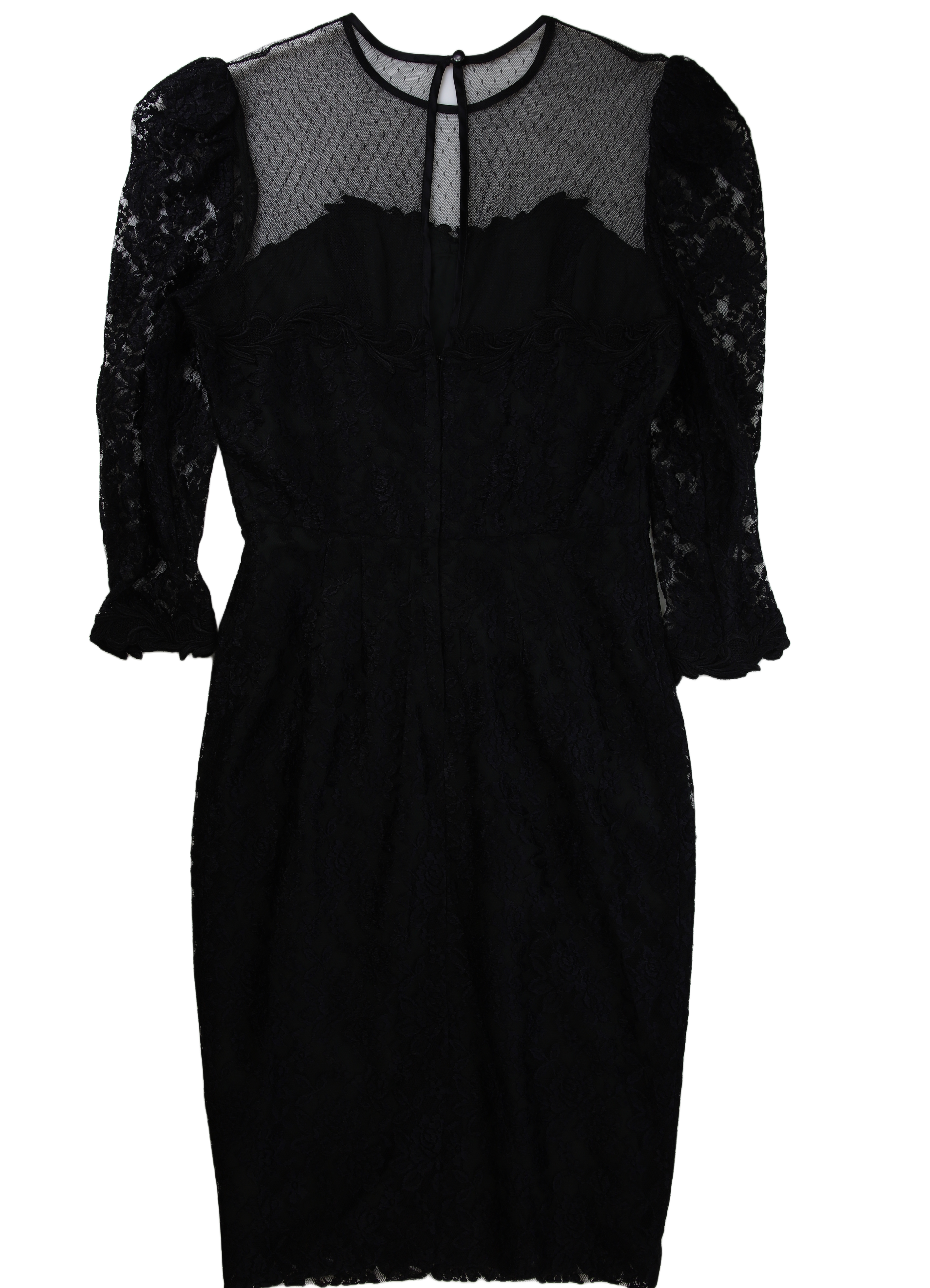 Nancy Johnson Mini Dress Sweetheart Sheath Black Size 12
