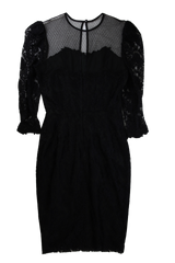 Nancy Johnson Mini Dress Sweetheart Sheath Black Size 12