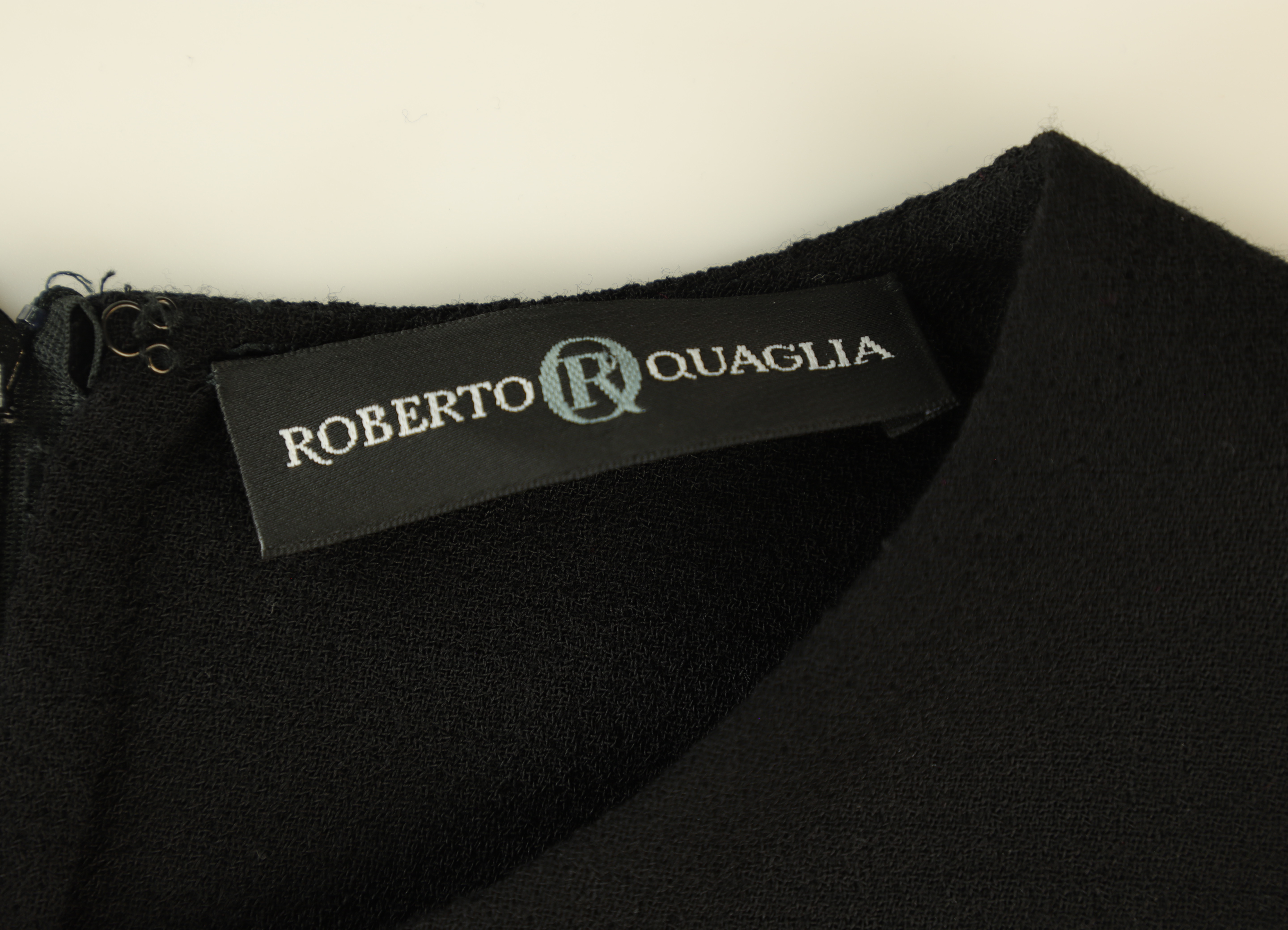 Roberto Quaglia Dress Boxy Black Size 16