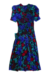 Talbots Mini Dress Fit-And-Flare Blue Size 6