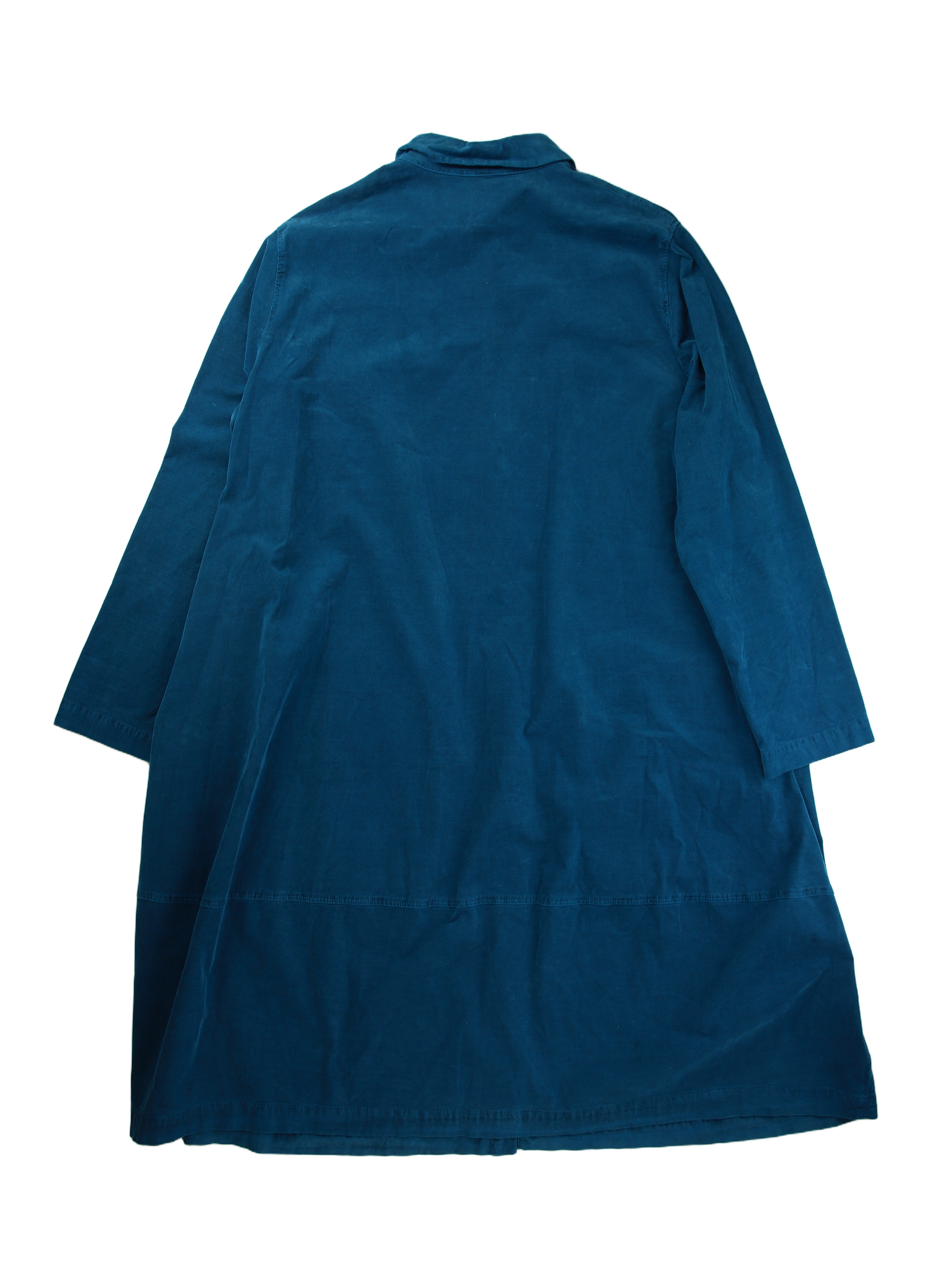 OSKA Midi Dress A-Line Shirt Dress Blue Size 14