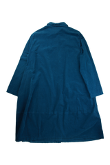 OSKA Midi Dress A-Line Shirt Dress Blue Size 14