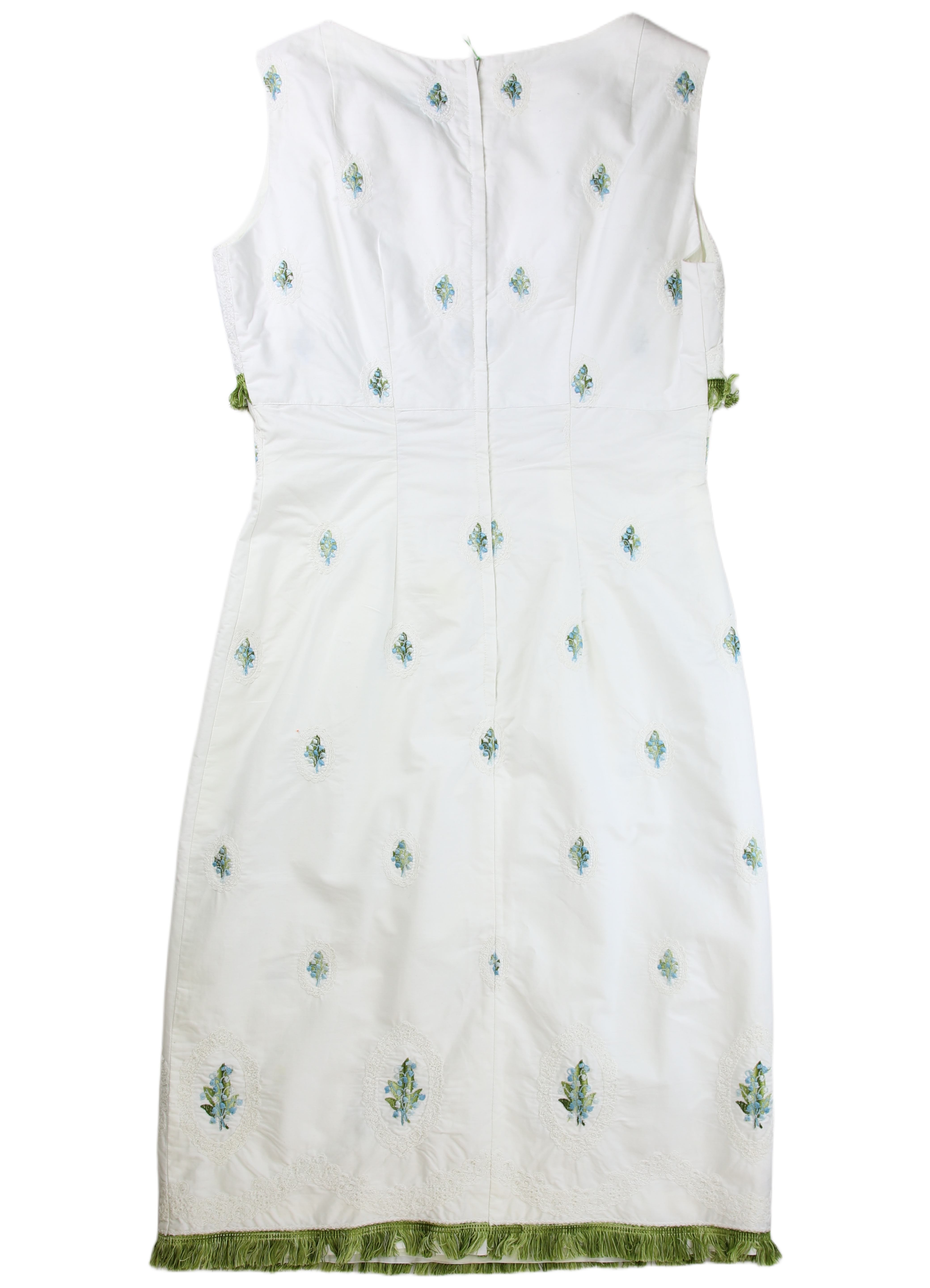 Mollie Tucker Midi Dress Sheath White Size M