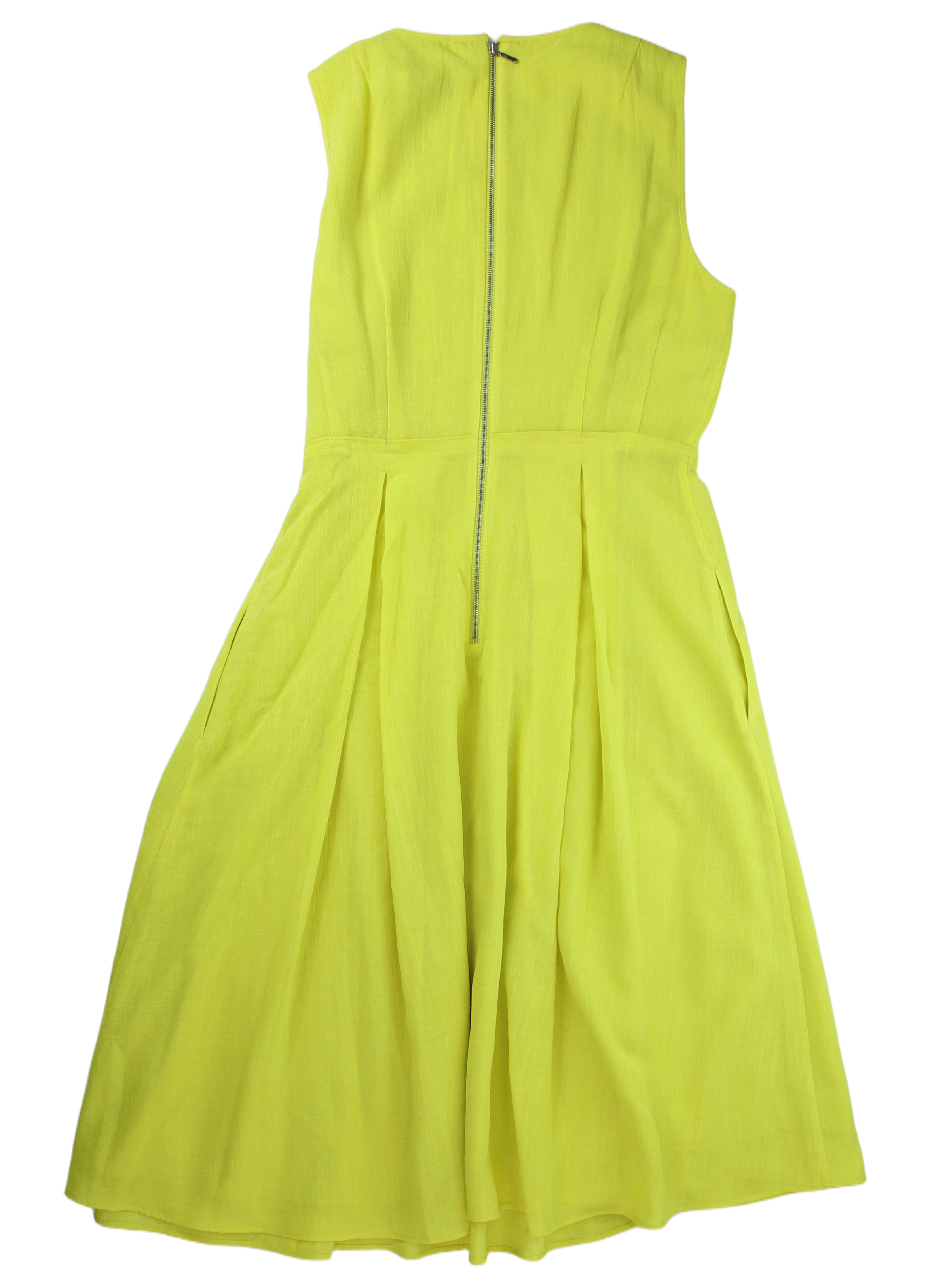Cefinn Mini Dress Fit-and-Flare Yellow Size 14
