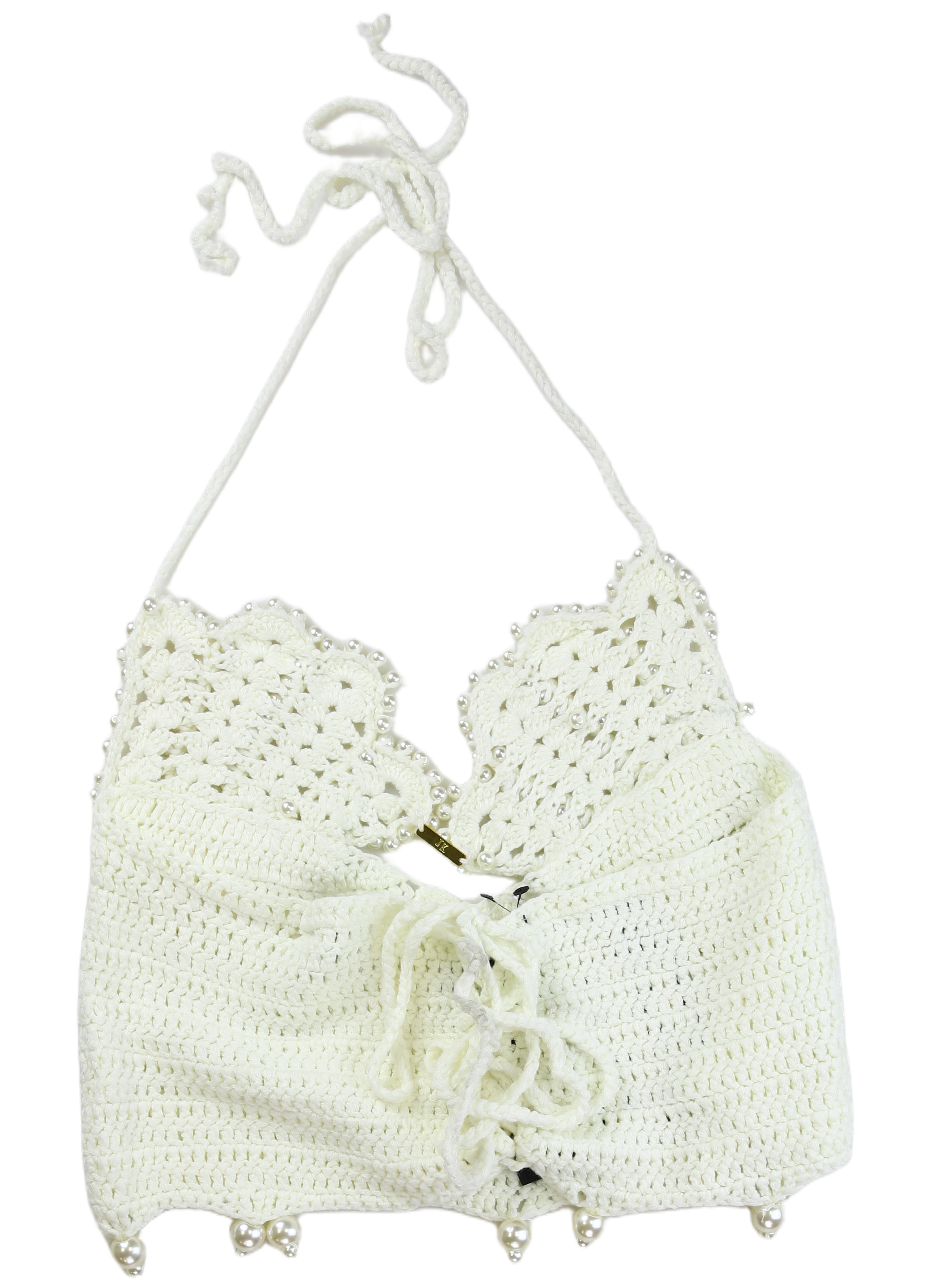 Baal Bomber Top Shell Bralette White Size S