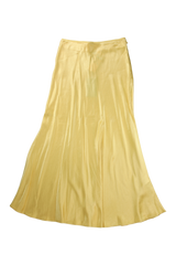 Samsøe Samsøe Midi Skirt Flared Yellow Size M