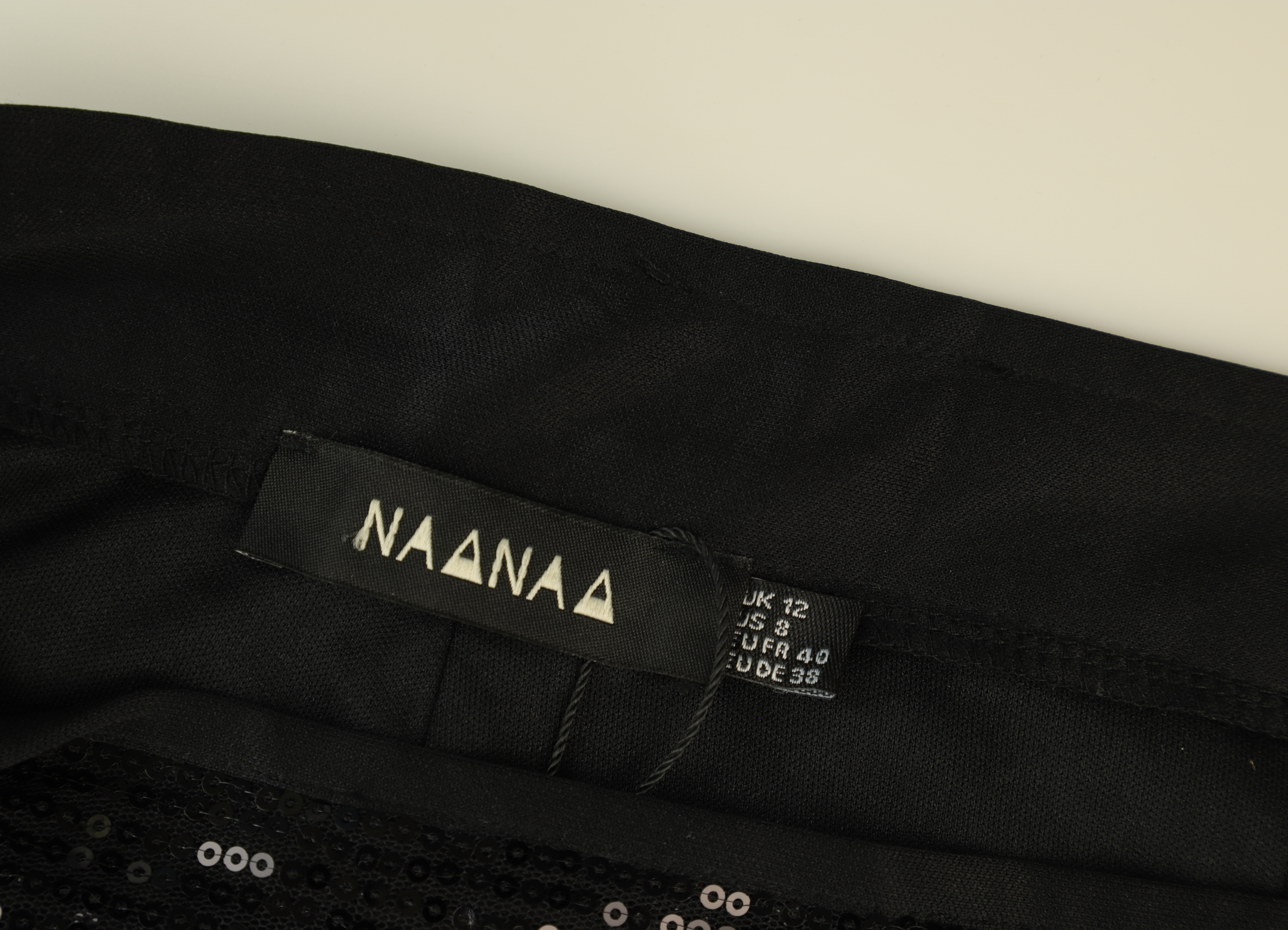 NAANAA Trousers Sequin Culotte Black Size 12